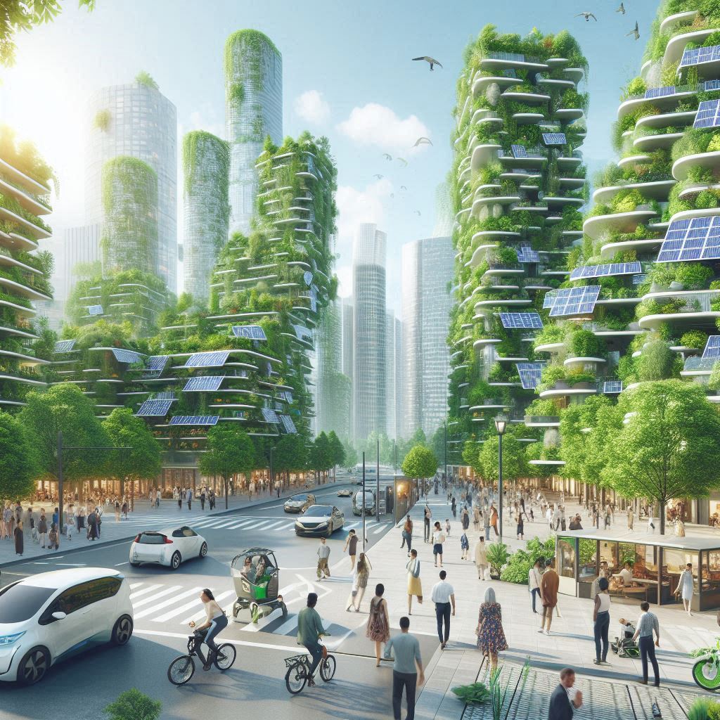 Cidade futurista sustentável